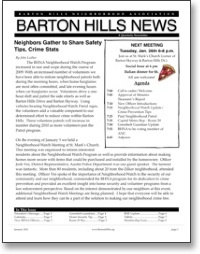 Jan 2010 BHNA Newsletter